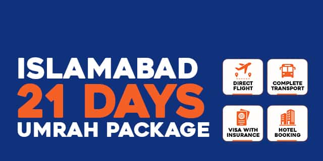 21 Days Umrah Package from Islamabad